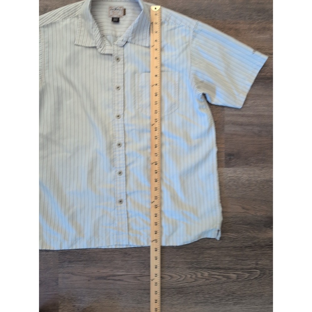 O'Neill Heritage Series Shirt Fit Small Tag; Med Ivory Black Striped Button Up - Picture 15 of 16
